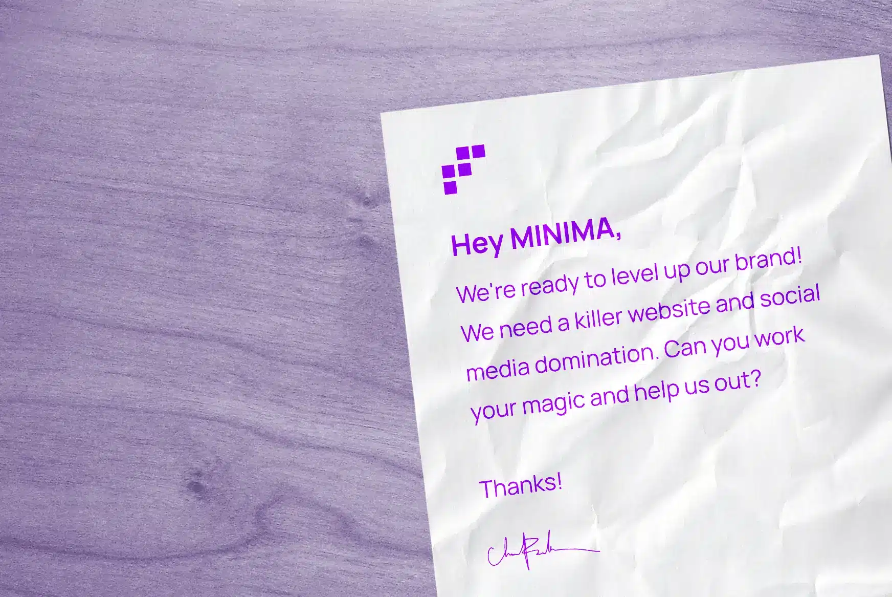 message a creative agency